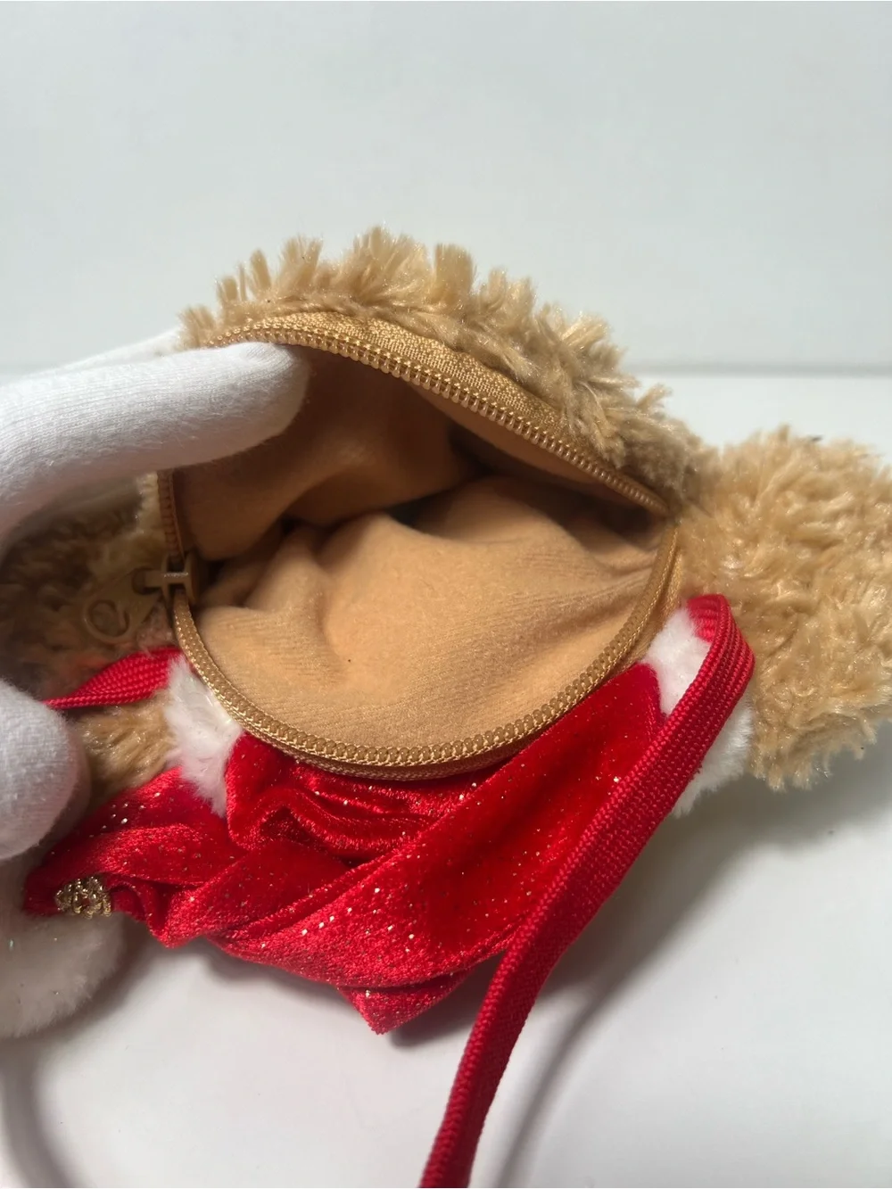 Tokyo Disney Sea Duffy The Disney Bear Christmas Plush Coin Purse Pass Holder